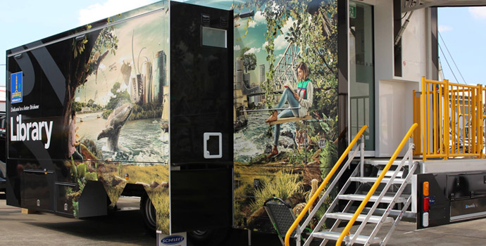 Brisbane City Council Mobile Library Truck Wrap
