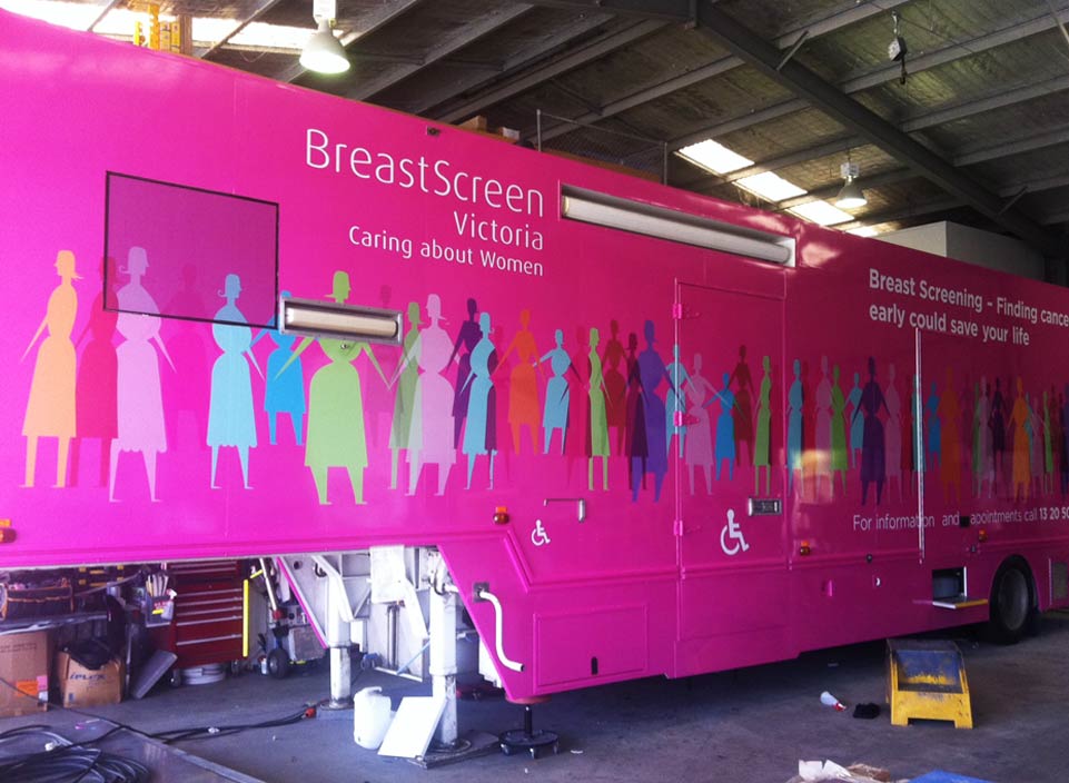 Breast Screen Victoria Trailer Wrap